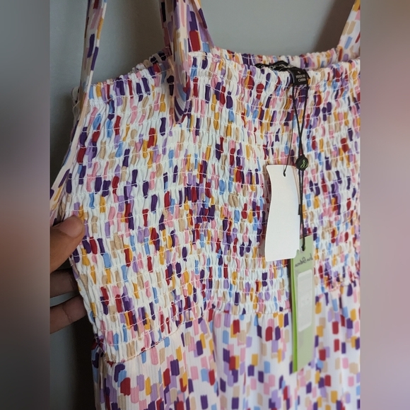 SAM EDELMAN Confetti Smocked Bodice Maxi Sundress - Picture 9 of 11